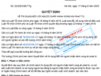 QUYẾT ĐỊNH Số: 22/2023/QĐ-TTg