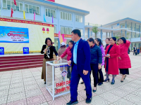 Một số hình ảnh về hoạt động phát động và triển khai thực hiện mô hình “Phiên chợ nghĩa tình” ngày 11/12/2023