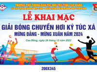 Khai mạc giải Bóng chuyền hơi Ký túc xá Mừng Đảng - Mừng Xuân 2024