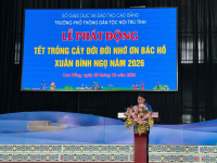 Ươm mầm xanh nơi mái trường Nội trú - Lan toả phong trào “Tết trồng cây đời đời nhớ ơn Bác Hồ” năm 2026