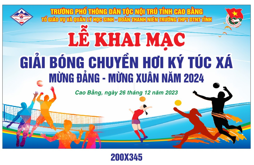 Khai mạc giải Bóng chuyền hơi Ký túc xá Mừng Đảng - Mừng Xuân 2024